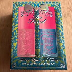 Too Faced Kissing Jelly Twice Upon A Time Limited Edition Lip Oil Gloss Duo